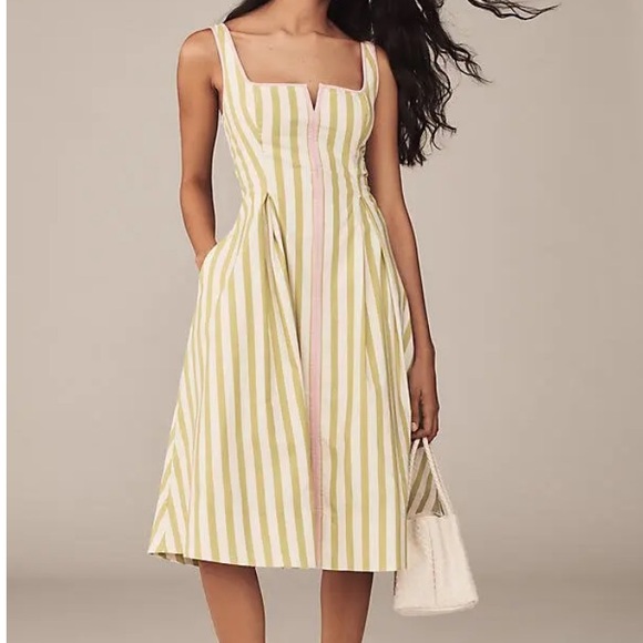 Maeve Dresses & Skirts - NWOT Maeve Sleeveless Notched Square-Neck Midi Dress Size XS